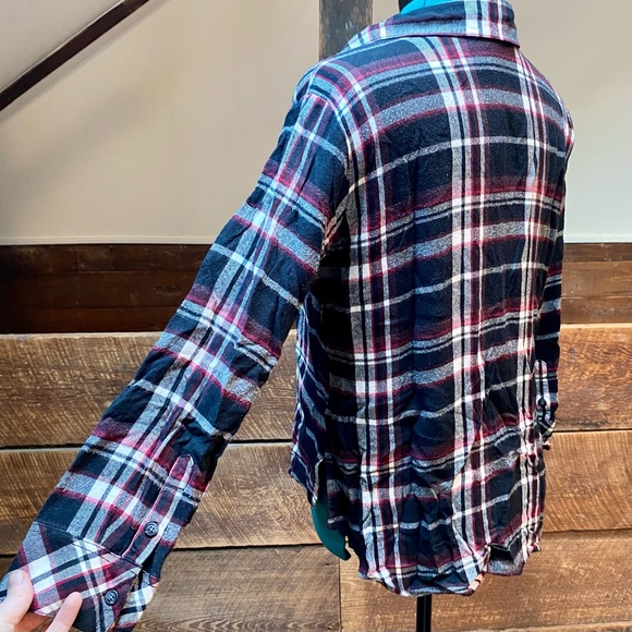 Sanctuary Boyfriend For Life Plaid Flannel Buttondown Shirt from Anthro - Picture 10 of 14